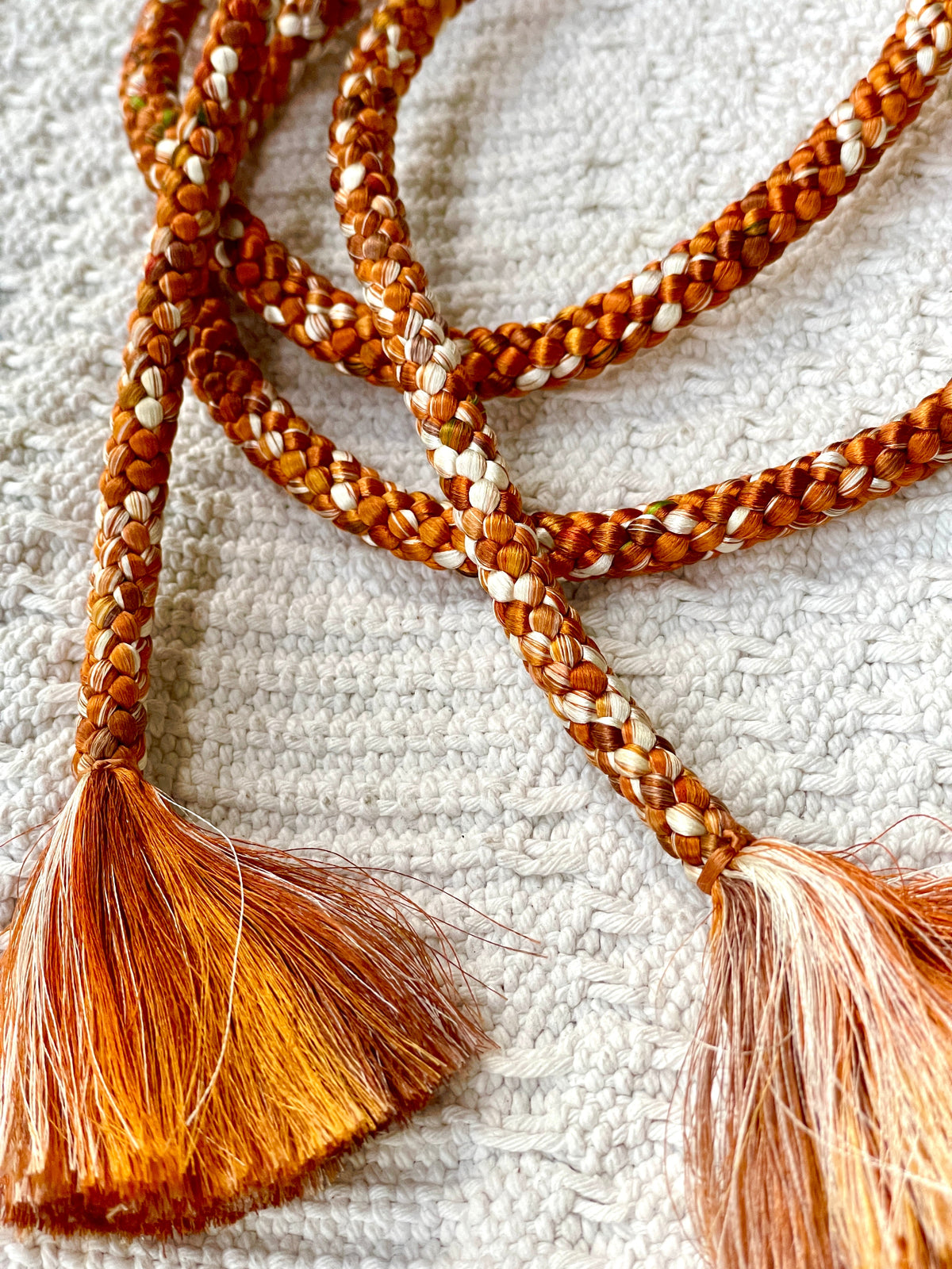 Obijime belts in silk