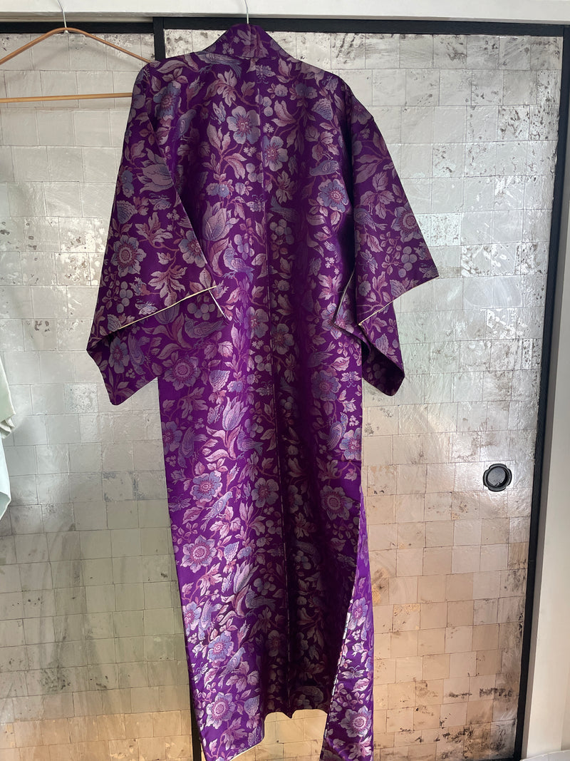Kimono Vintage Purple with Embroidery