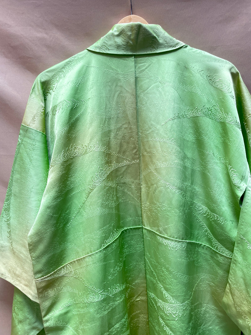 Kimono Long Vibrant Green (Hemmed)