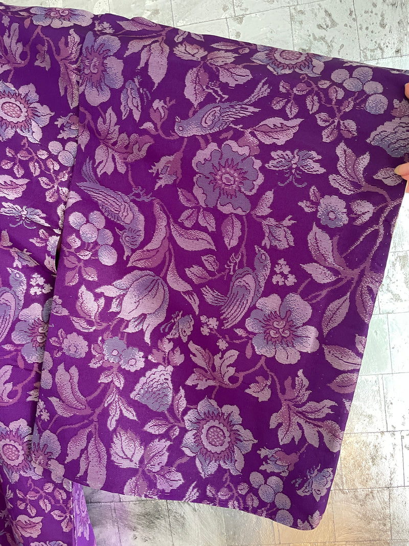 Kimono Vintage Purple with Embroidery