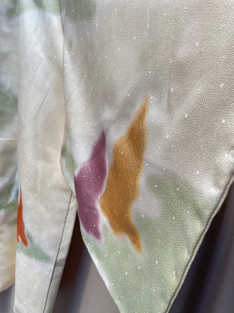 Haori Jacket in Dreamy Yellow Silk