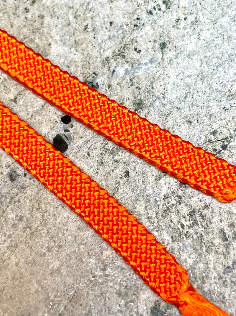 Haorihimo Belts Orange in Silk (set of 2)