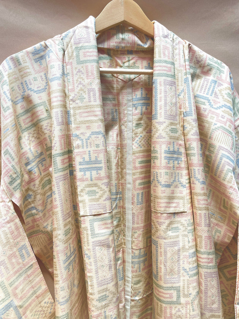 Kimono Single Layer Woven Tsumugi Cool Shapes