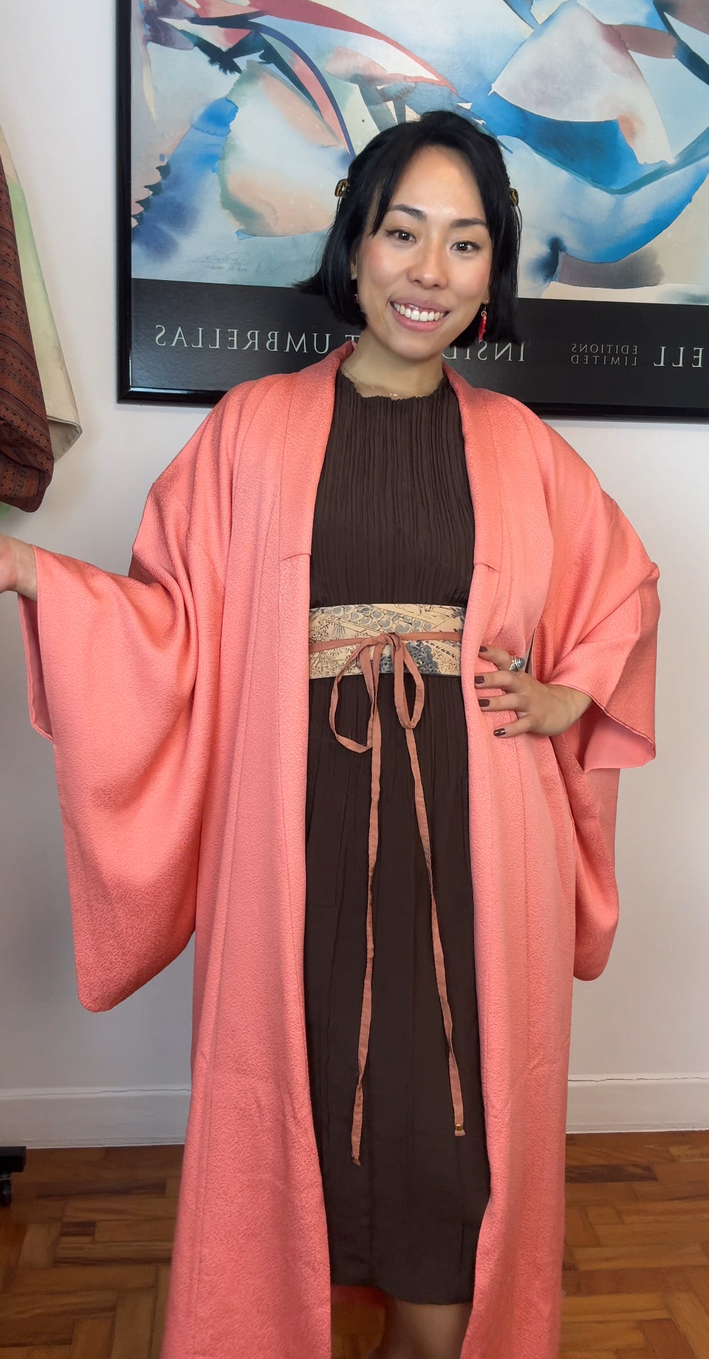 Kimono Bubblegum Pink in Silk (Super soft!!)