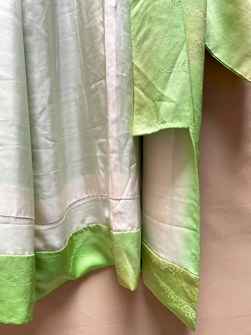 Kimono Long Vibrant Green (Hemmed)