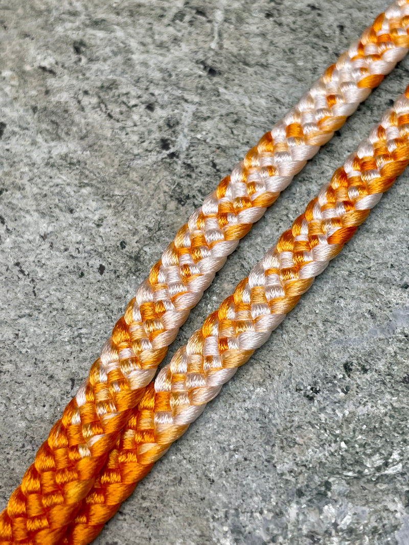 Haorihimo Belts Yellow and White in Silk (set of 2)