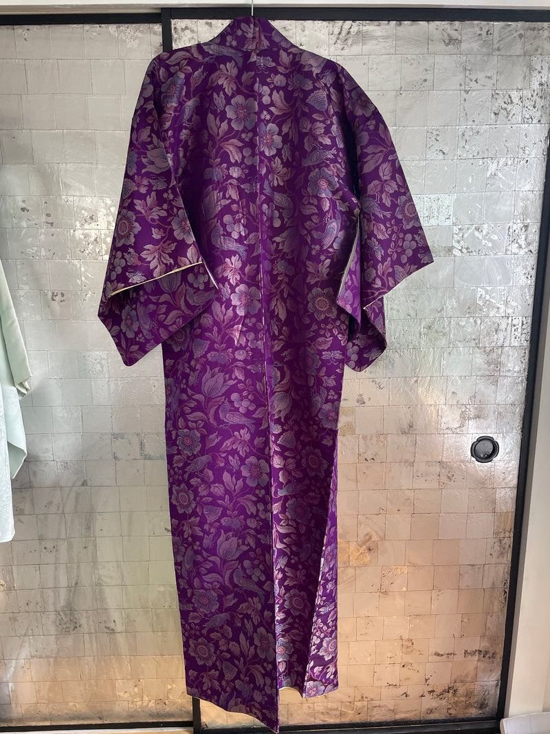 Kimono Vintage Purple with Embroidery