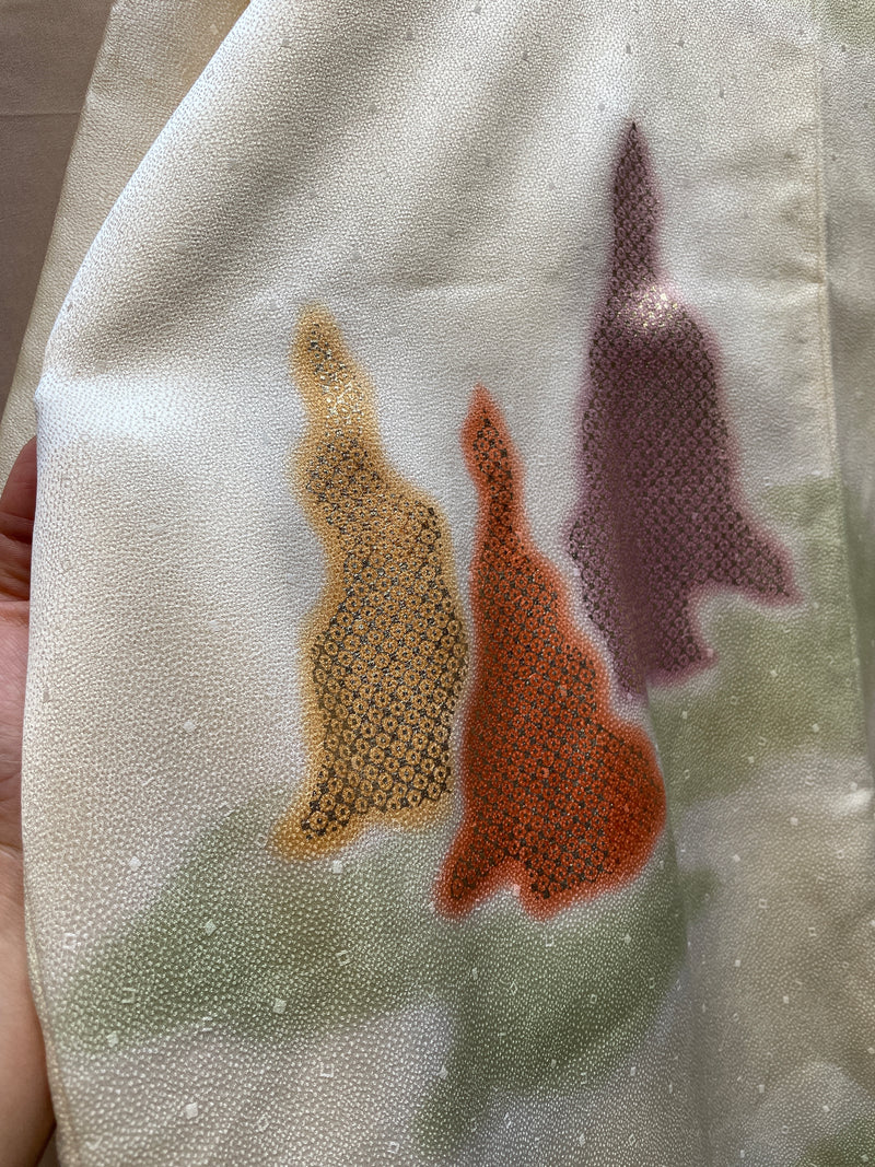 Haori Jacket in Dreamy Yellow Silk