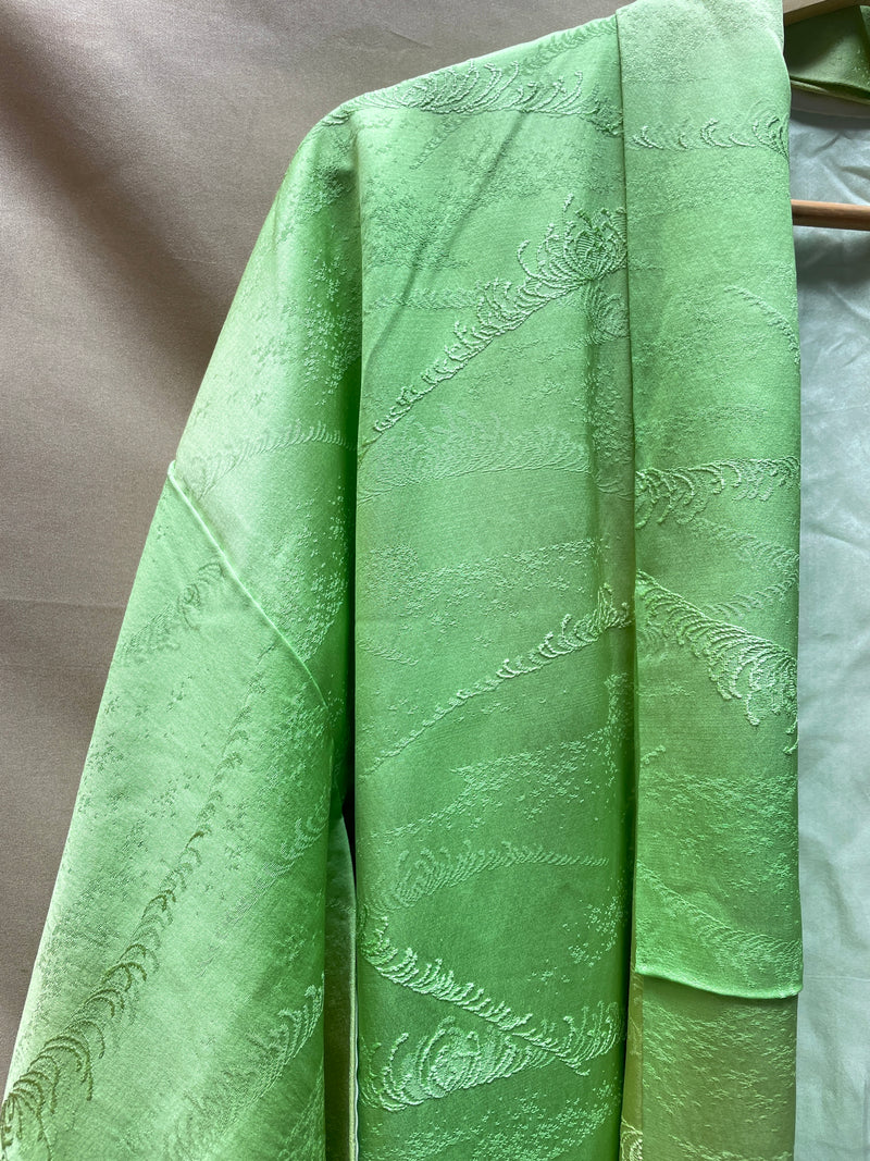Kimono Long Vibrant Green (Hemmed)