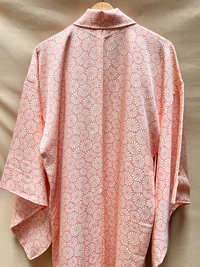 Kimono Chrysantemus Patterns in Salmon Orange