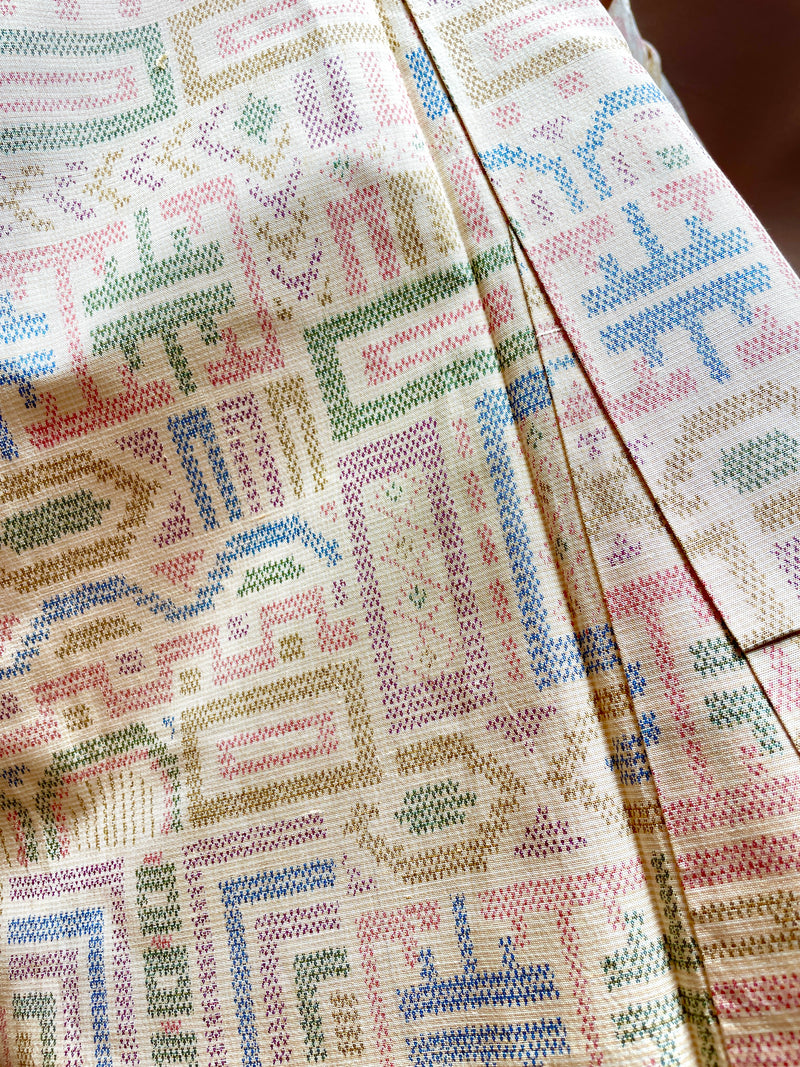 Kimono Single Layer Woven Tsumugi Cool Shapes