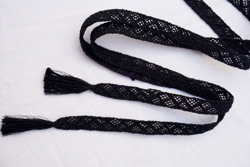 Obijime Flat Braid Black