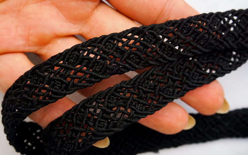 Obijime Flat Braid Black
