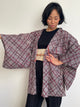 Haori in Shibori Technique Purple Silk