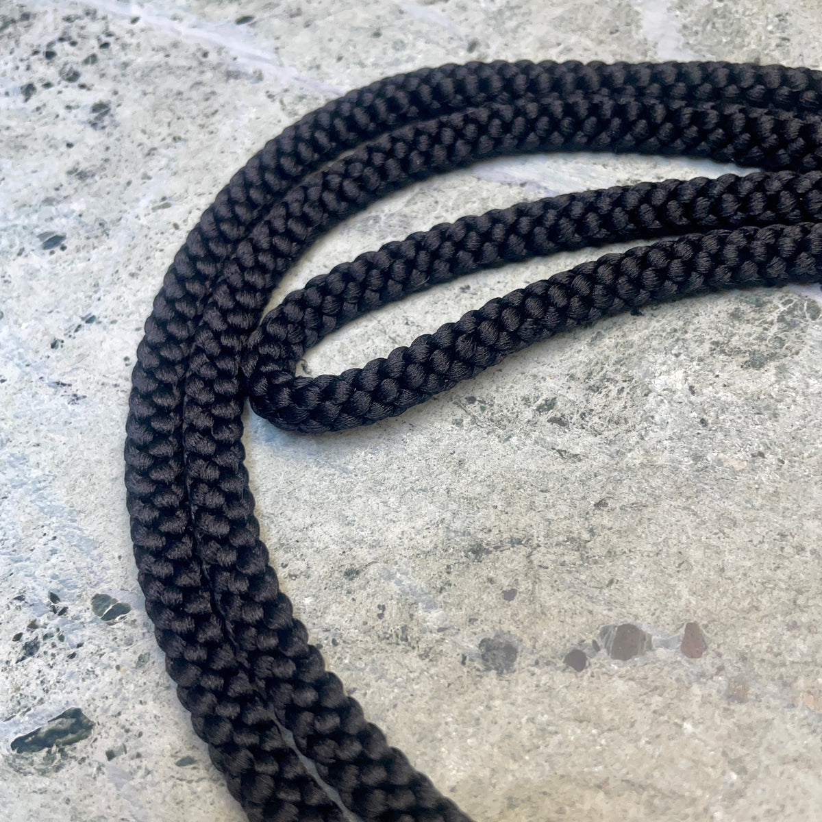 Obijime Belt Round Braid Black in Silk