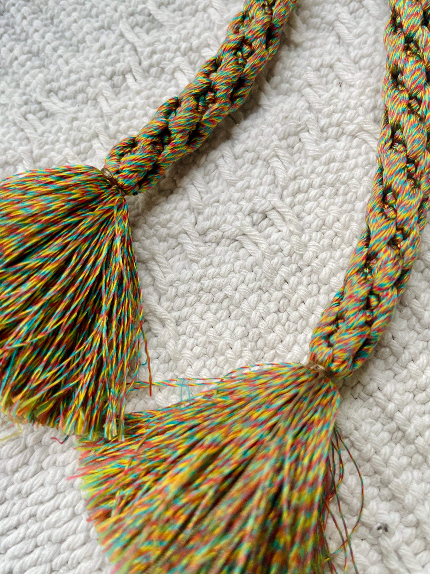 Obijime Belt Multicolor Moss in Silk