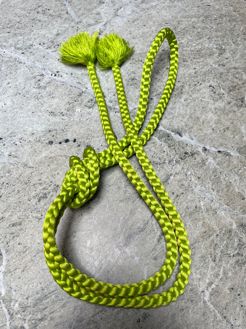 Objime Rounded Obijime Round Lime Green – aira kimono