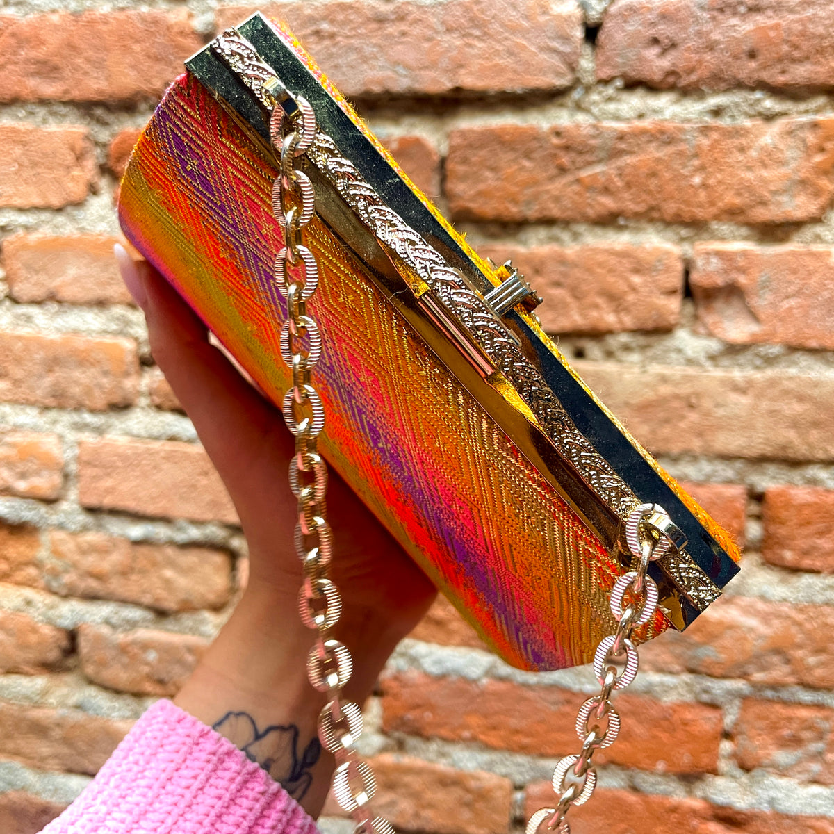 Kimono Handbag Muticolored Pattern