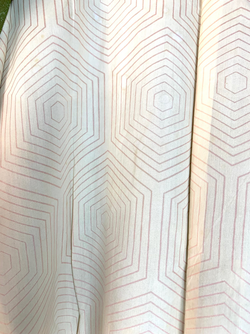 Haori Hand Painted Flowers in Green silk - SKU