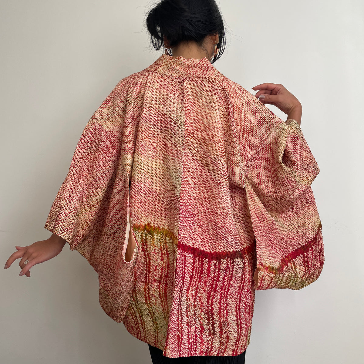 Haori Shibori Crayon in Silk