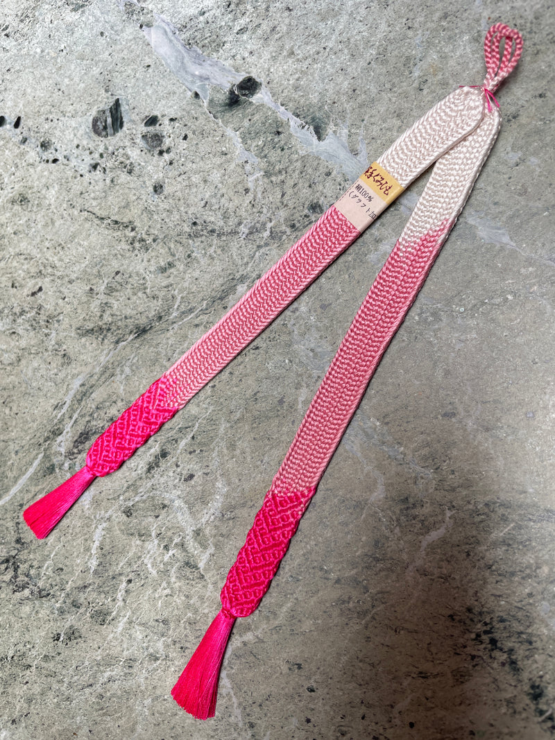 Haorihimo Hot Pink, Pink and White