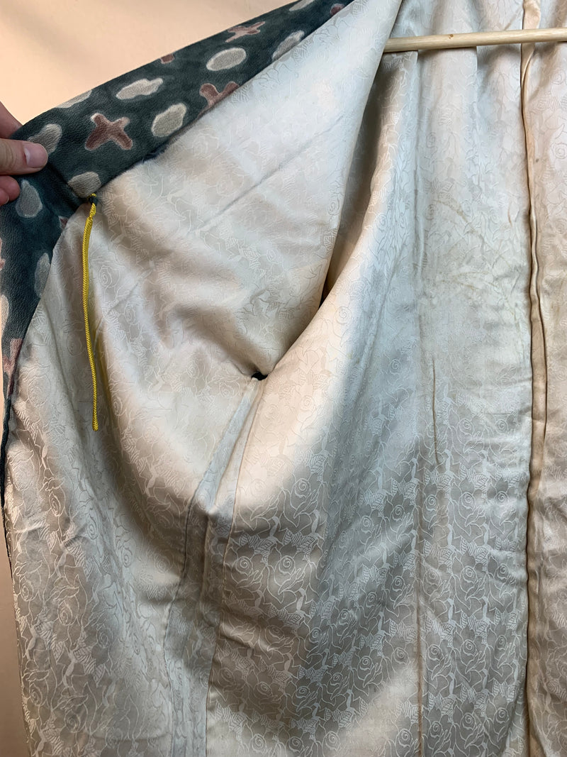 Haori Shikigami Petrol in SIlk