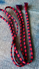 Obijime Flat Stripes Pink Navy in Silk