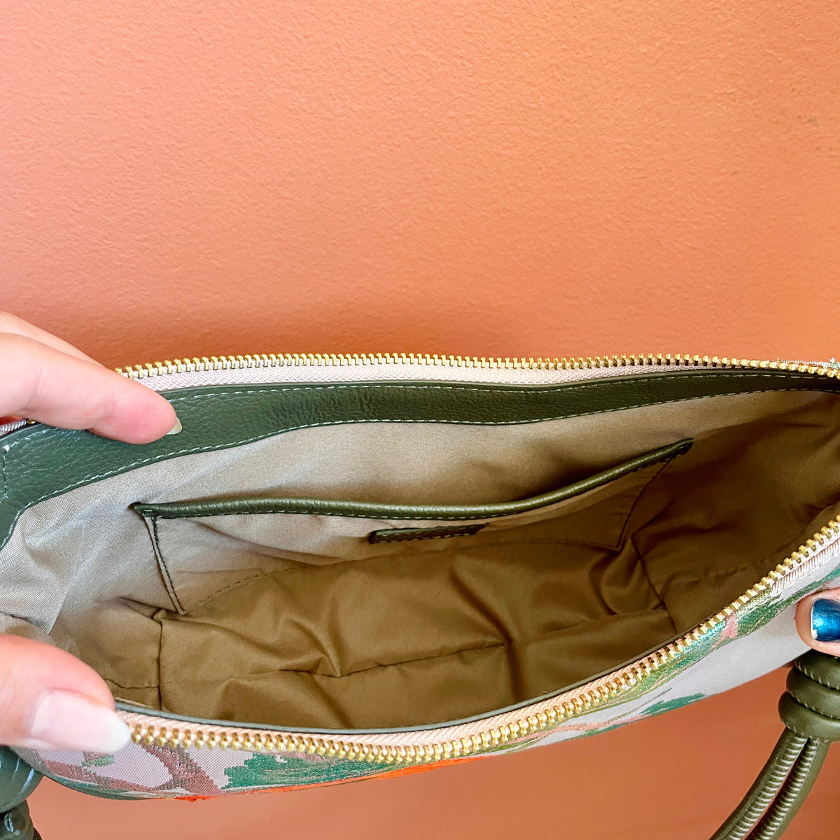 AIKO BAG Persimmon Caqui from Japanese Obi sash
