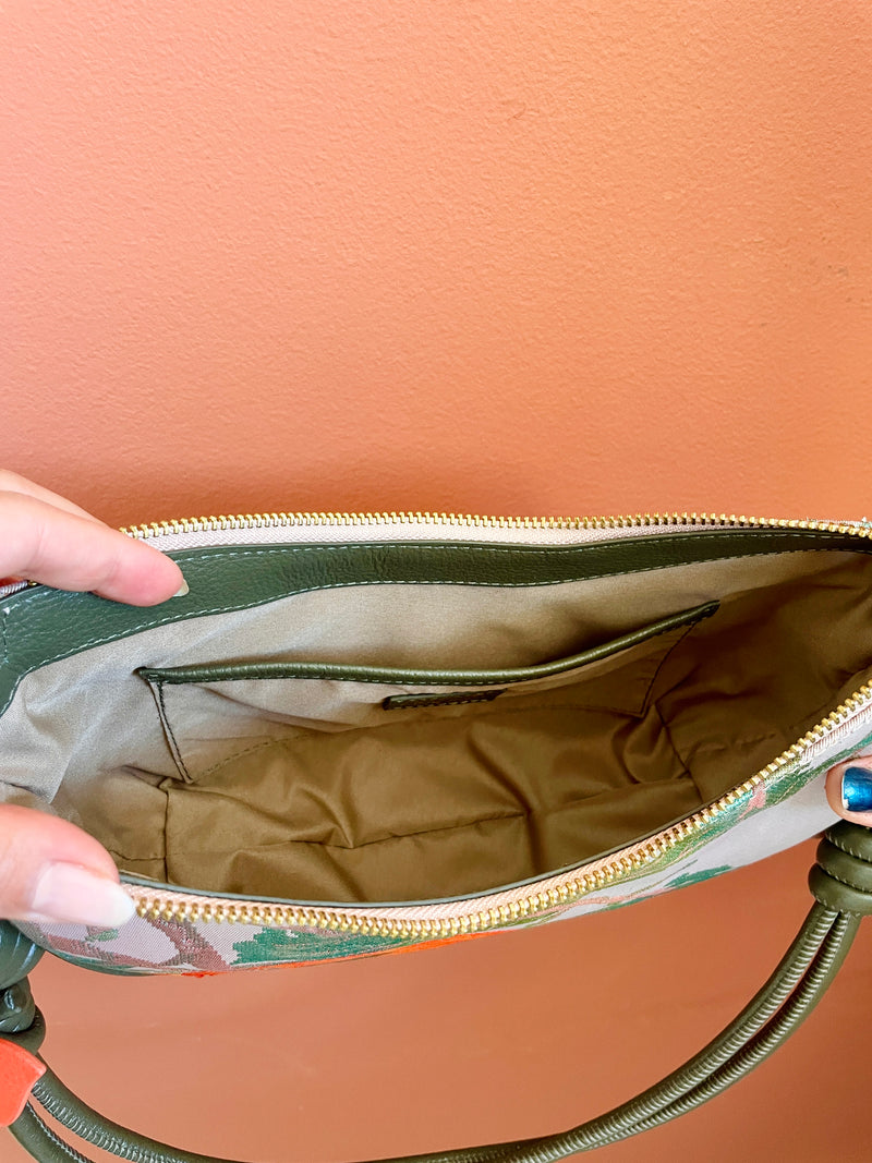 AIKO BAG Persimmon Caqui from Japanese Obi sash