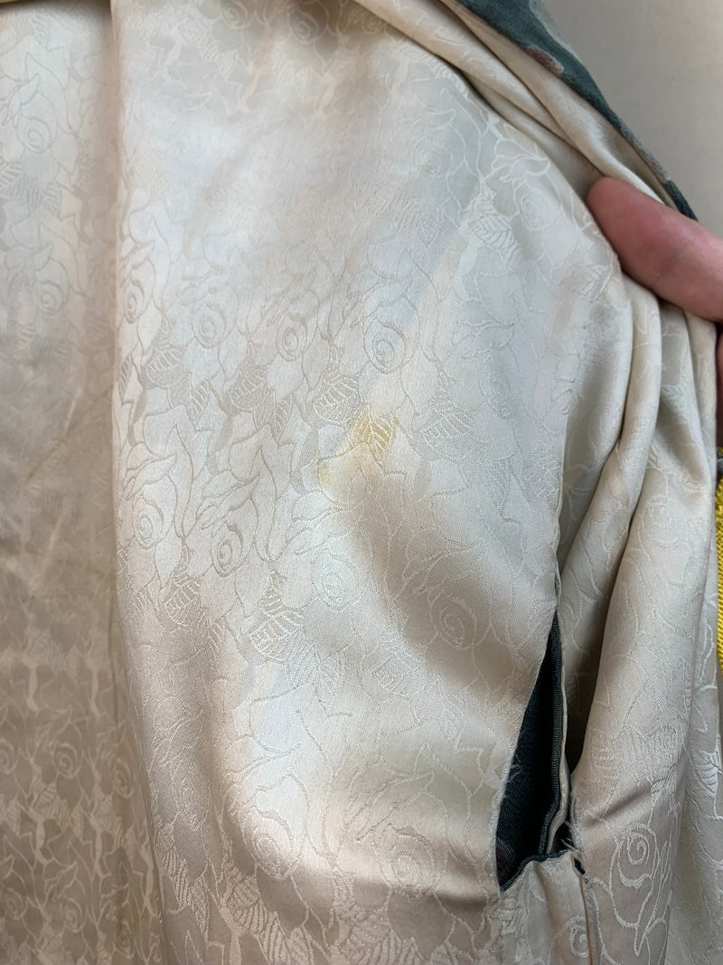 Haori Shikigami Petrol in SIlk