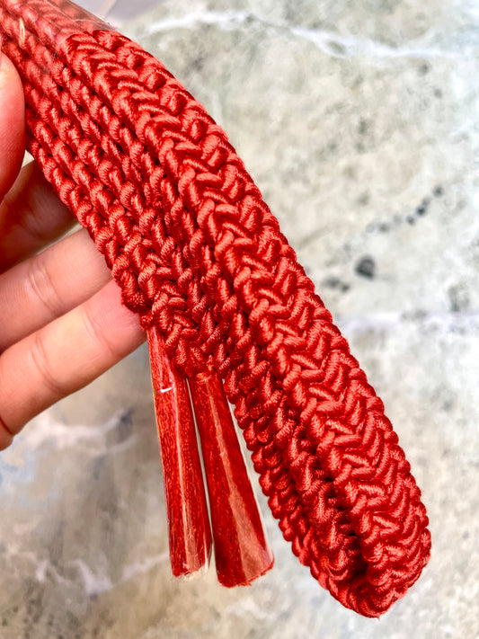 Obijimen Belt Burnt Orange in Silk