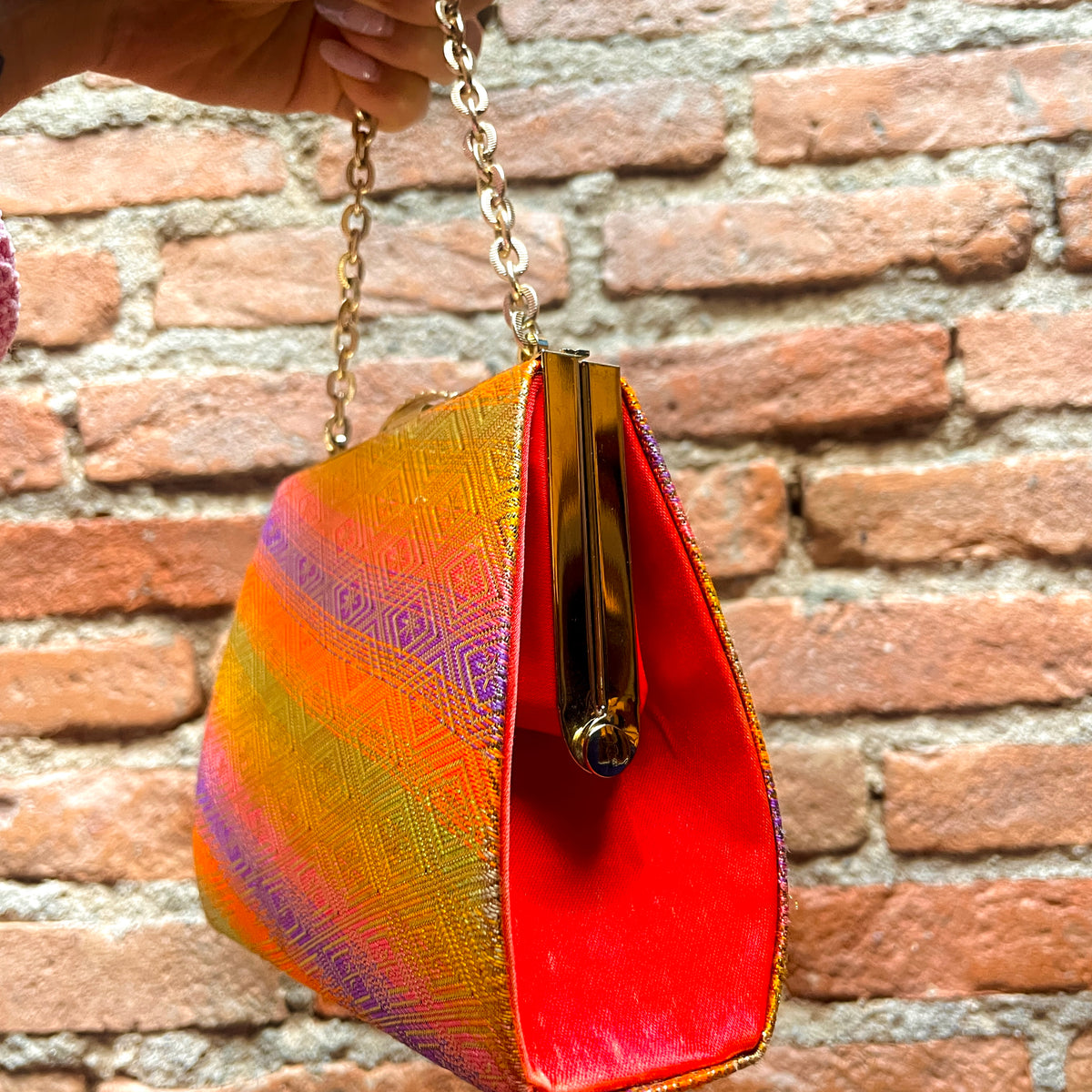 Kimono Handbag Muticolored Pattern