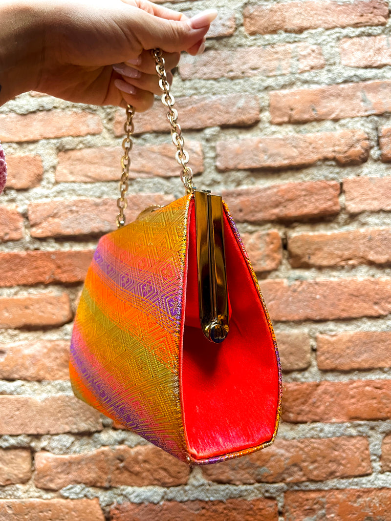Kimono Handbag Muticolored Pattern
