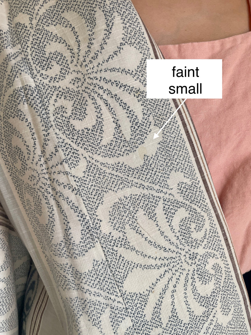 Haori Envelope Porcelain Blue Grey in Tsumugi Silk