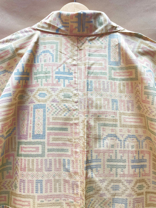 Kimono Single Layer Woven Tsumugi Cool Shapes
