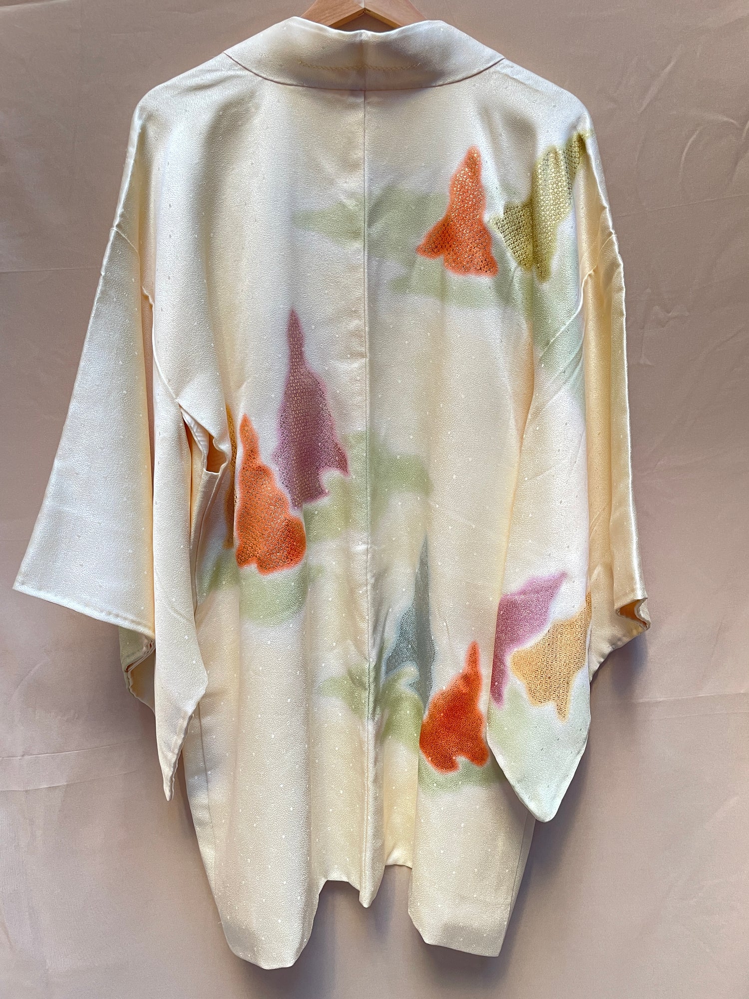 Haori Jacket in Dreamy Yellow Silk