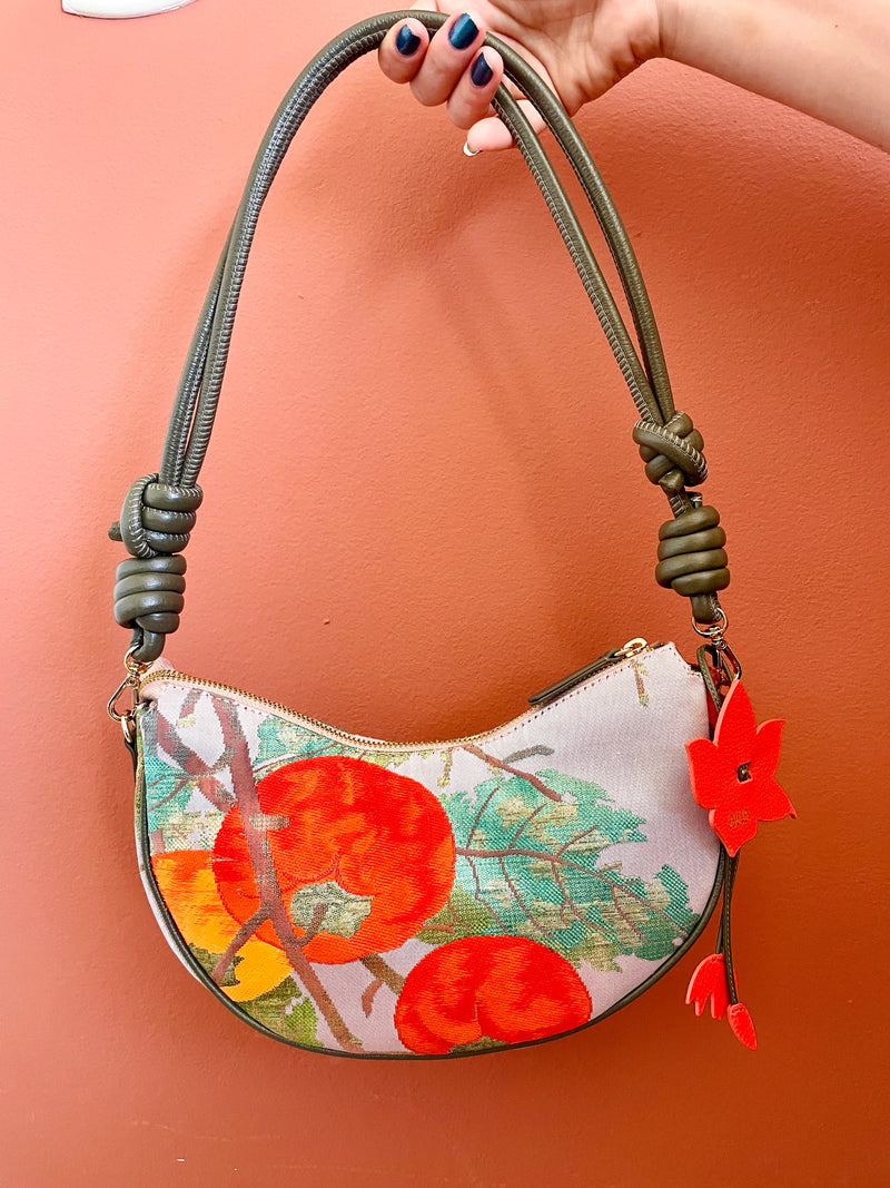 AIKO BAG Persimmon Caqui from Japanese Obi sash