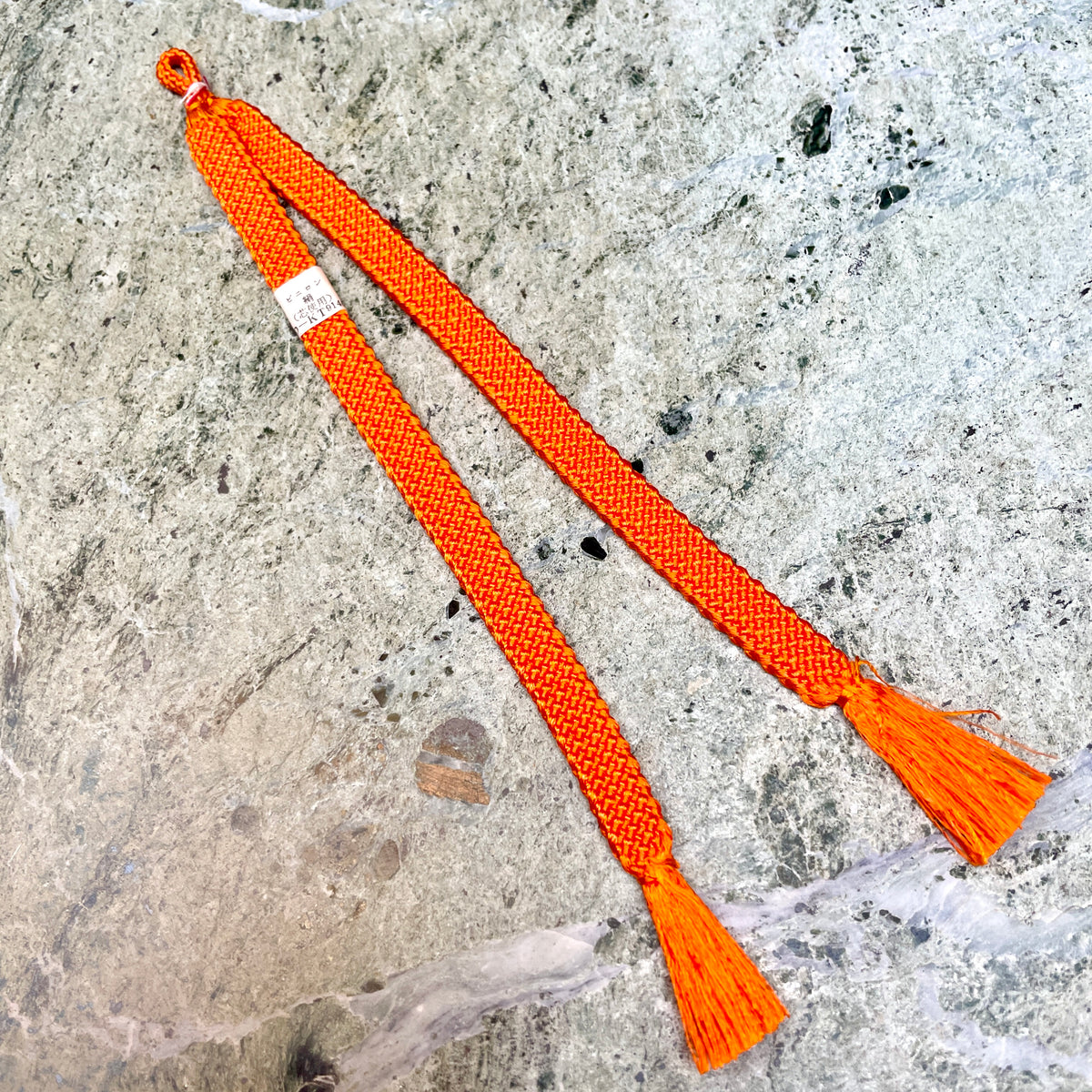 Haorihimo Belts Orange in Silk (set of 2)