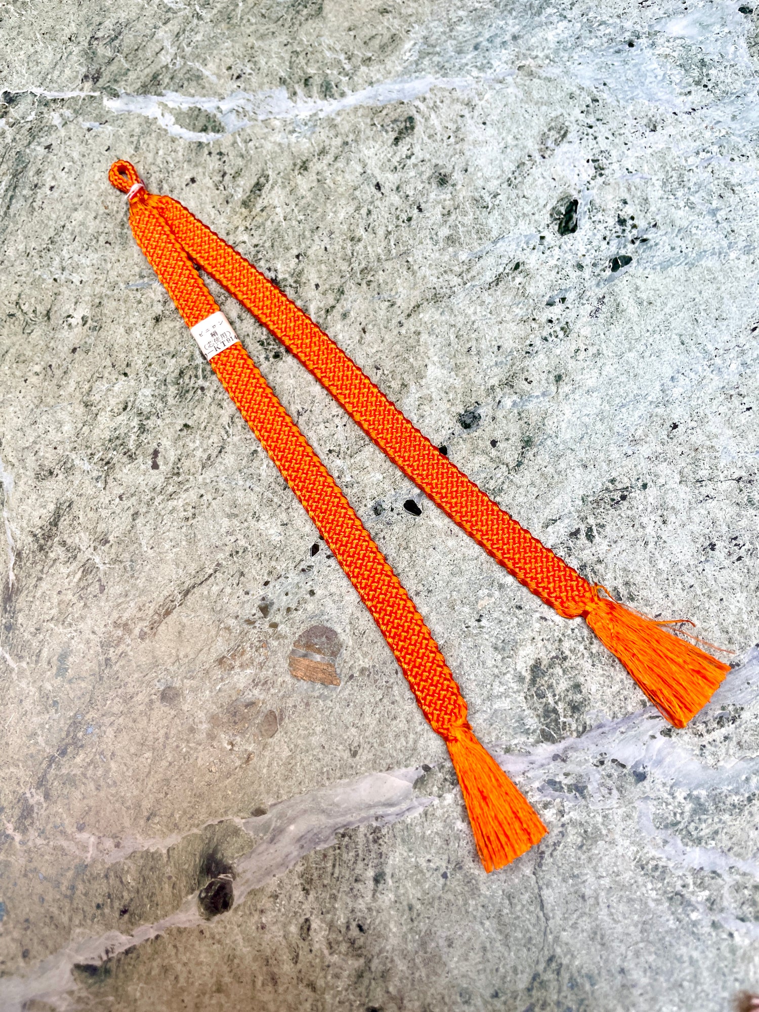 Haorihimo Belts Orange in Silk (set of 2)