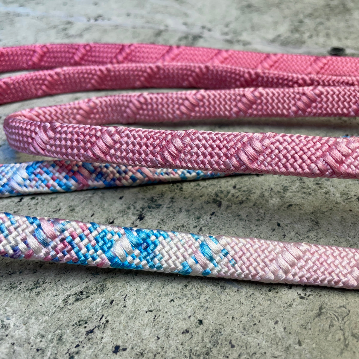 Obijime Belt Flat Blue and Pink Ombre in Silk