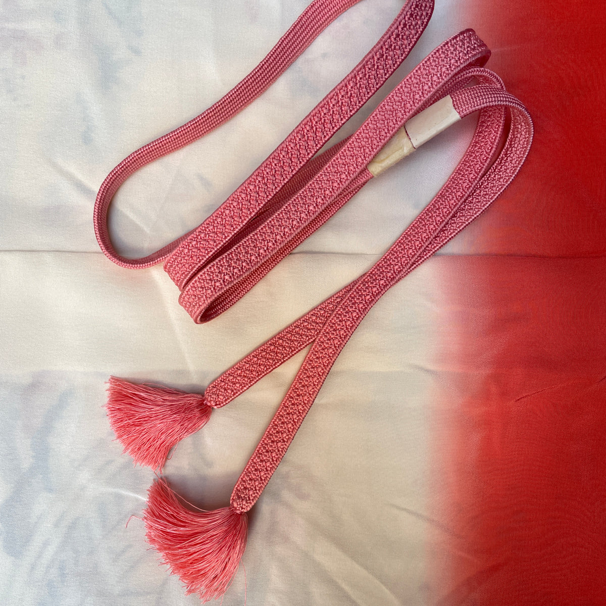 Obijime Flat Blush Pink in Silk