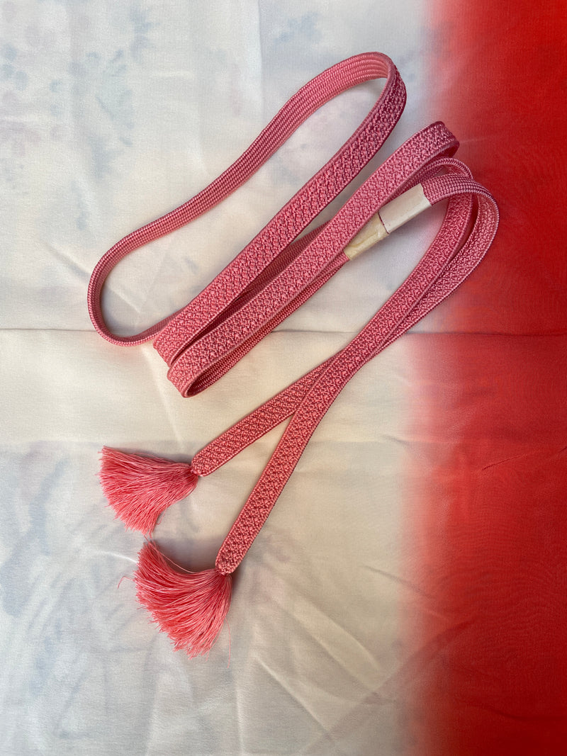 Obijime Flat Blush Pink in Silk