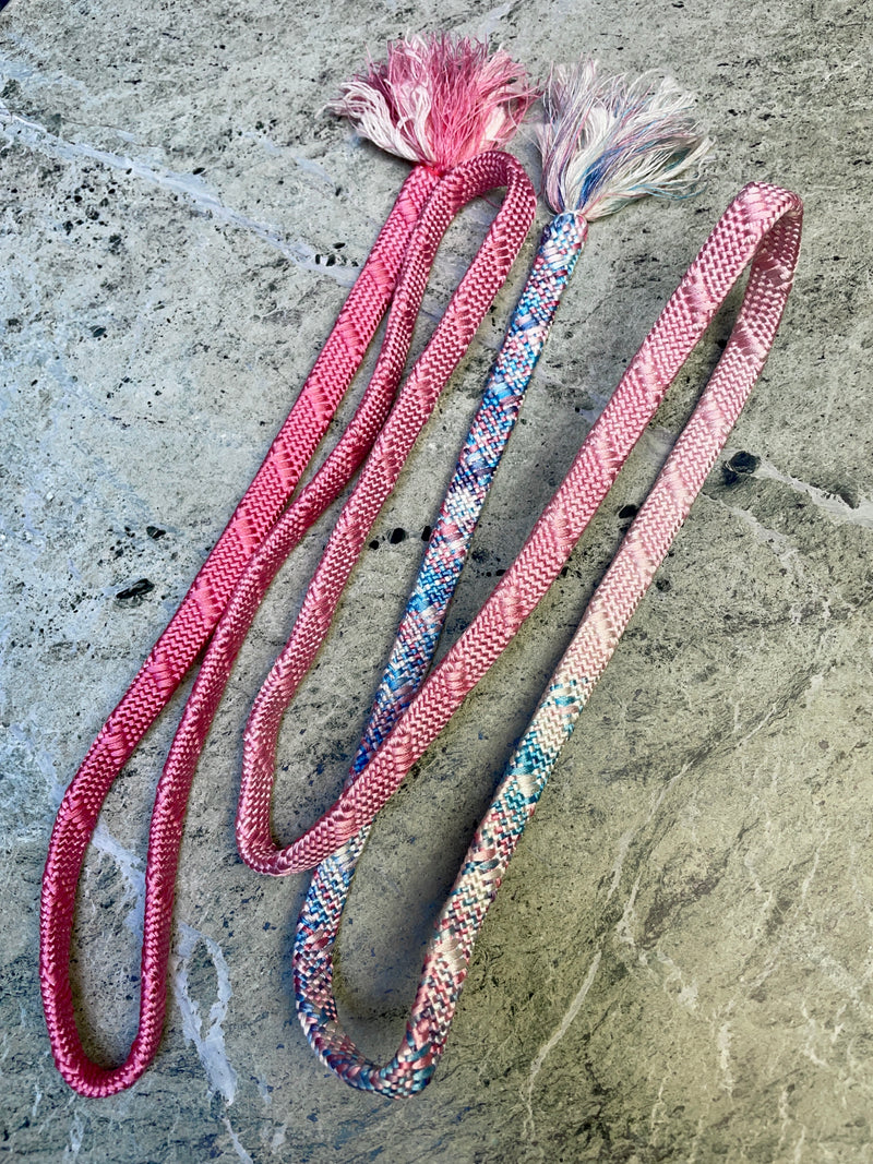 Obijime Belt Flat Blue and Pink Ombre in Silk