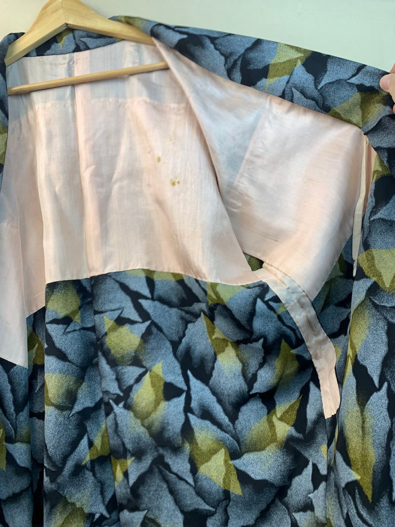 Haori Vintage Plute in Grey and Yellow