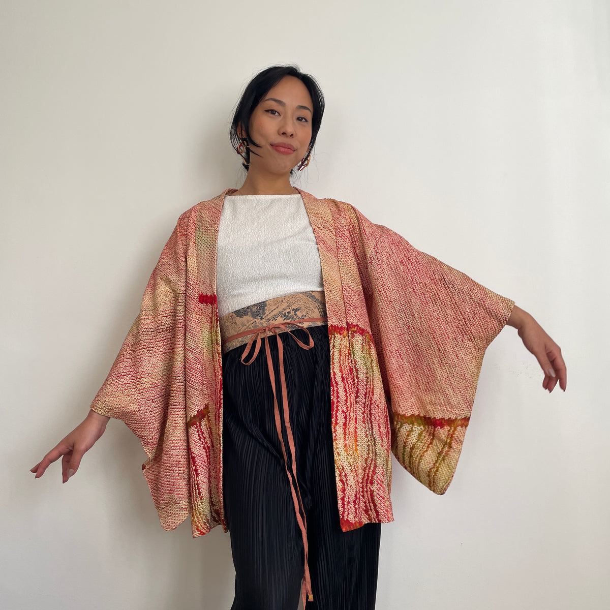 Haori Shibori Crayon in Silk