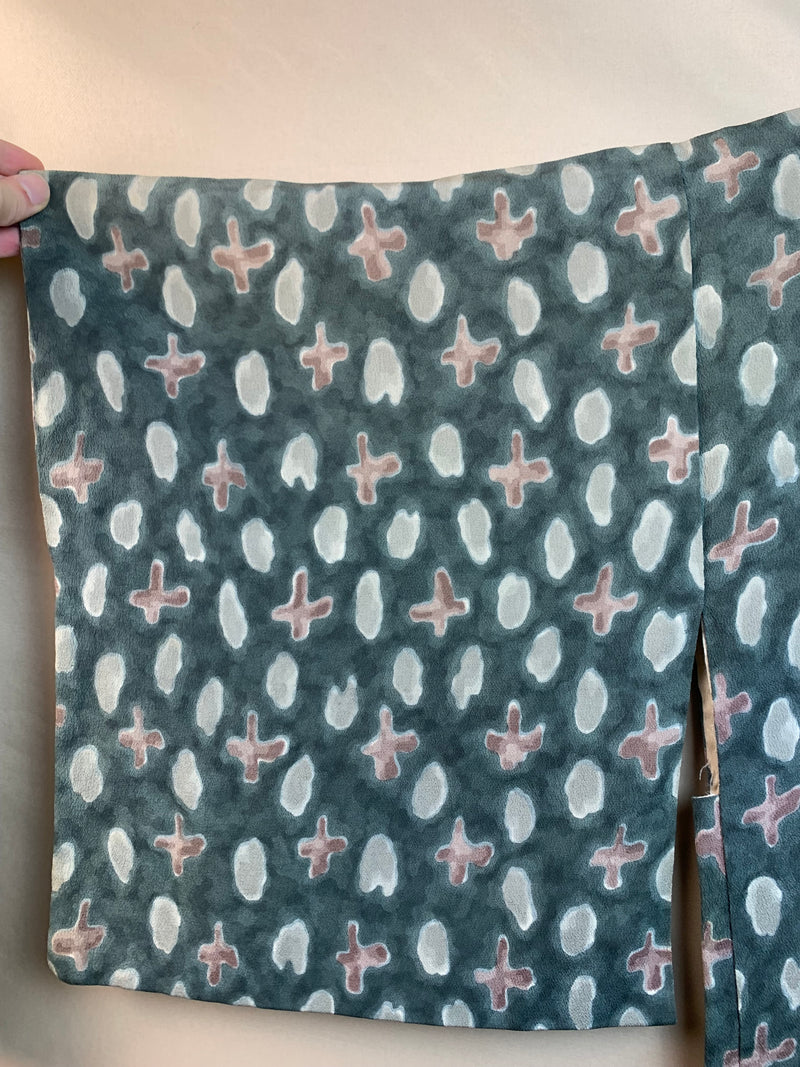 Haori Shikigami Petrol in SIlk