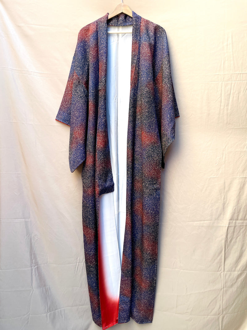Kimono Dark Blue and Brown Universe