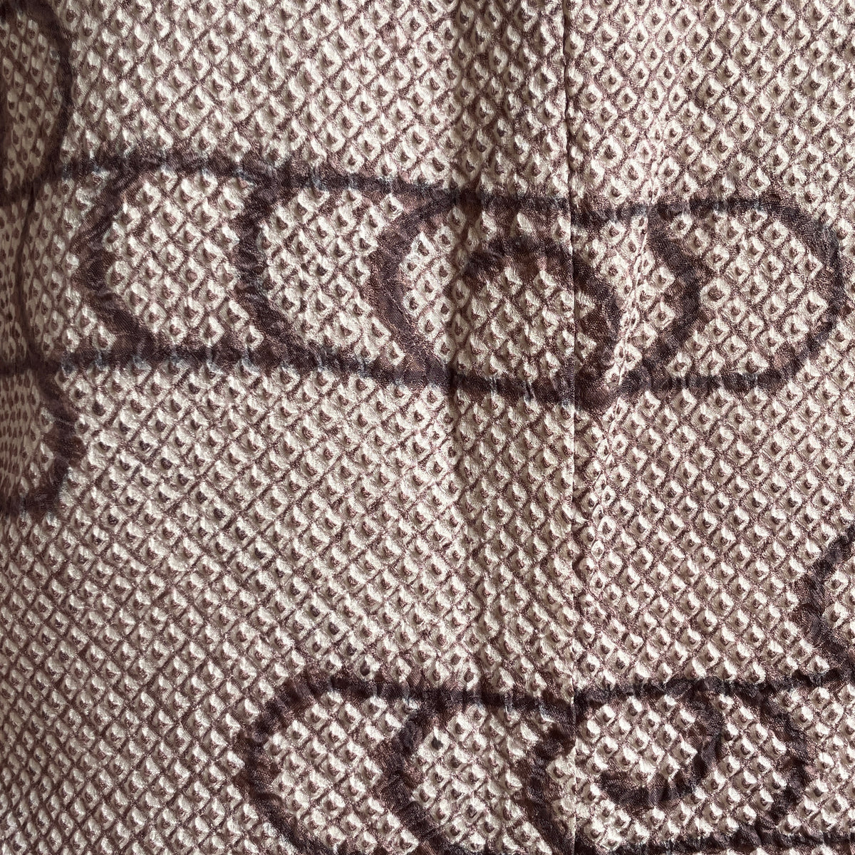 Haori Clouds Grey in Shibori Technique in Silk
