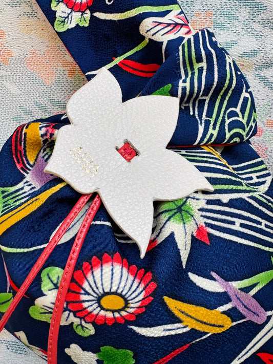 Knot Bag Okinawa Bingata Style Kimono Silk