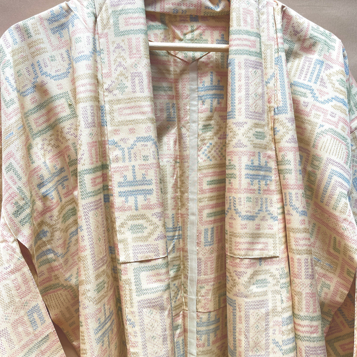 Kimono Single Layer Woven Tsumugi Cool Shapes